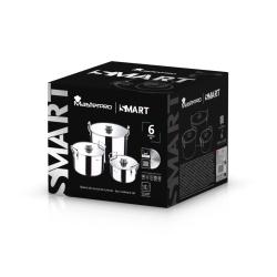 Masterpro Sada nádobí SMART 6 ks nerez