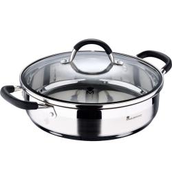 Masterpro Servírovací pánev s poklicí nerez FOODIES 28 cm 3,8 litru Masterpro Servírovací pánev s poklicí nerez FOODIES 28 cm 3,8 litru