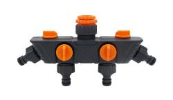 Mat Adaptér na kohoutek-rozdělovač 4cestný 1/2" + 3/4" + 1" Mat Adaptér na kohoutek-rozdělovač 4cestný 1/2" + 3/4" + 1"