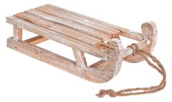 Mat Dekorace SÁŇKY 30x14x11cm, dřev.přírodní BÍ