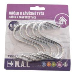 Mat Háček k závěsné tyči Cr (5ks) Mat Háček k závěsné tyči Cr (5ks)