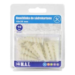 Mat Hmoždinka do sádrokartonu 10x35mm PH (10ks) Mat Hmoždinka do sádrokartonu 10x35mm PH (10ks)