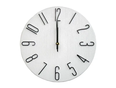 Mat Hodiny nástěnné pr.30cm,3D ciferník,PH,kov BÍ Mat Hodiny nástěnné pr.30cm,3D ciferník,PH,kov BÍ