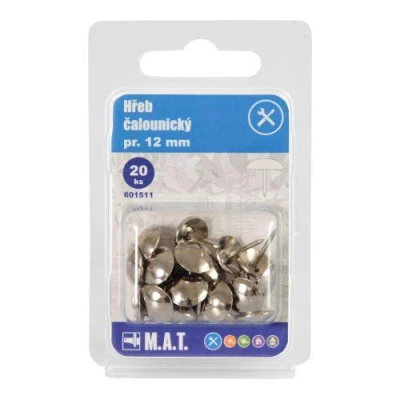 Mat Hřebík čalounický pr.12mm Ni (20ks) Mat Hřebík čalounický pr.12mm Ni (20ks)