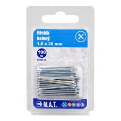 Mat Hřebík kalený 35x1,5mm Zn (100ks) Mat Hřebík kalený 35x1,5mm Zn (100ks)