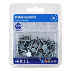 Mat Hřebík lepenkový 20x2,5mm Zn (100ks) Mat Hřebík lepenkový 20x2,5mm Zn (100ks)