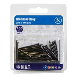 Mat Hřebík ocelový 40x2,0mm (100ks) Mat Hřebík ocelový 40x2,0mm (100ks)