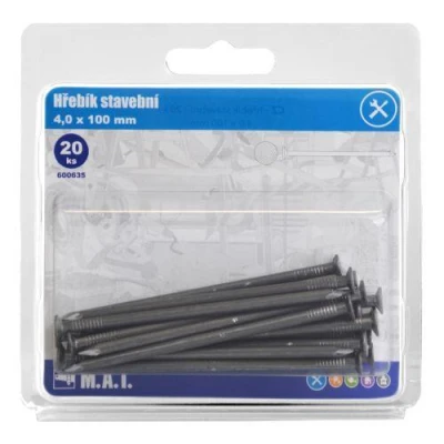 Mat Hřebík stavební 100x4,0mm (20ks) Mat Hřebík stavební 100x4,0mm (20ks)
