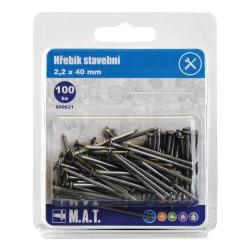 Mat Hřebík stavební 40x2,2mm (100ks) Mat Hřebík stavební 40x2,2mm (100ks)