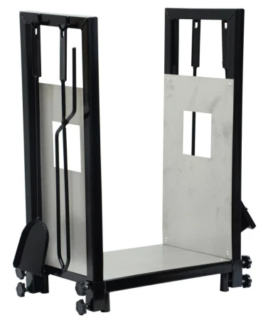 Mat Koš krbový s nářadím v.62cm, nerez/ocel sada 4díl. Mat Koš krbový s nářadím v.62cm, nerez/ocel sada 4díl.