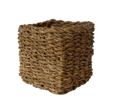 Mat Košík hranatý vysoký střední 22x22x17cm mořská tráva Mat Košík hranatý vysoký střední 22x22x17cm mořská tráva