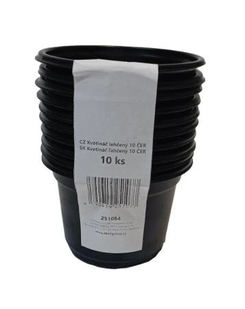 Mat Kvetináč ľahčený 10cm ČER (10ks)