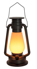 Mat Lampa solární PETROLEJKA, 17x14x30,5cm 72LED kov/PH ČER Mat Lampa solární PETROLEJKA, 17x14x30,5cm 72LED kov/PH ČER