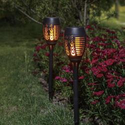 Mat Lampa solární pr.9,5cm, v.50cm, 12LED, PH ČER