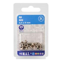 Mat Nýt dutý 3.0x 8mm (20ks)