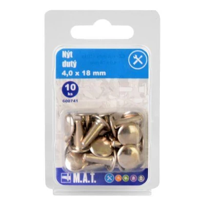 Mat Nýt dutý 4.0x18mm (10ks)