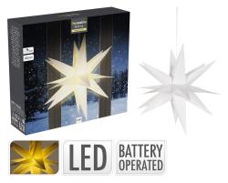 Mat Osvětlení HVĚZDA 46cm skládací, 1LED, s časovačem Mat Osvětlení HVĚZDA 46cm skládací, 1LED, s časovačem