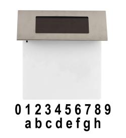 Mat Osvětlení na stěnu solární 18,5x19x5,2cm 4LED nerez/PH