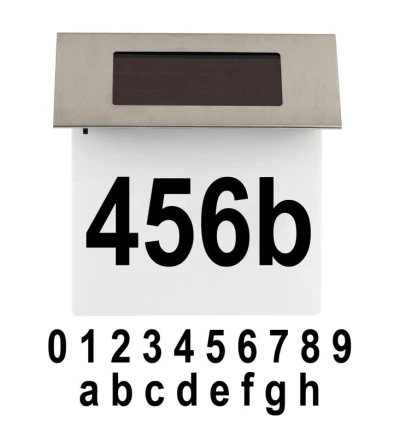 Mat Osvětlení na stěnu solární 18,5x19x5,2cm 4LED nerez/PH