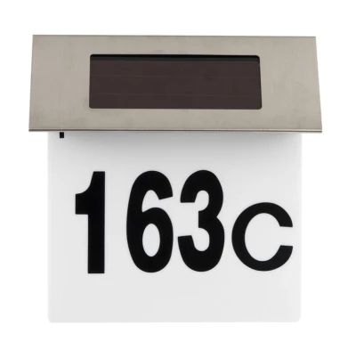 Mat Osvětlení na stěnu solární 18,5x19x5,2cm 4LED nerez/PH