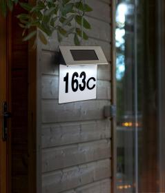 Mat Osvětlení na stěnu solární 18,5x19x5,2cm 4LED nerez/PH