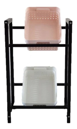 Mat Regál na přepravky 47x31x75cm kov Mat Regál na přepravky 47x31x75cm kov