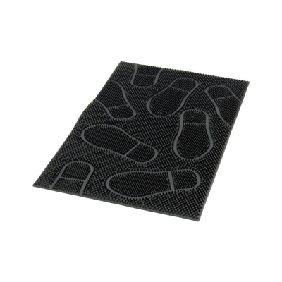 Mat Rohož guma 40x60cm STOPY, ČER Mat Rohož guma 40x60cm STOPY, ČER