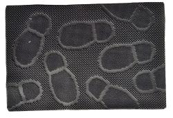 Mat Rohož guma 40x60cm STOPY, ČER