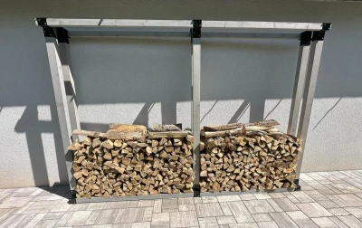 Mat Stojan na palivové dřevo 340x150mm ČER (1ks)