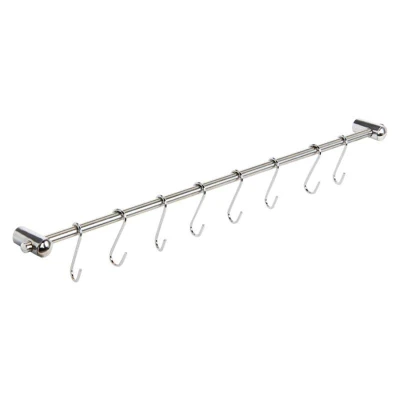 Mat Tyč závěs.na kuch.náčiní 54cm + 8 háčků nerez+Fe Mat Tyč závěs.na kuch.náčiní 54cm + 8 háčků nerez+Fe