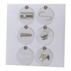 Mat Tyč závěs.na kuch.náčiní 54cm + 8 háčků nerez+Fe