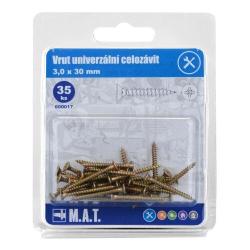 Mat Vrut un.celozávit 3,0x 30mm ZZ (35ks)