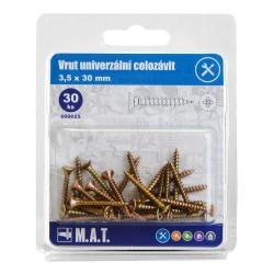 Mat Vrut un.celozávit 3,5x 30mm ZZ (30ks) Mat Vrut un.celozávit 3,5x 30mm ZZ (30ks)