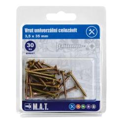 Mat Vrut un.celozávit 3,5x 35mm ZZ (30ks) Mat Vrut un.celozávit 3,5x 35mm ZZ (30ks)