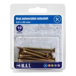 Mat Vrut un.celozávit 5,0x 60mm ZZ (10ks) Mat Vrut un.celozávit 5,0x 60mm ZZ (10ks)