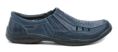 Mateos 492B navy pánské nadměrné polobotky