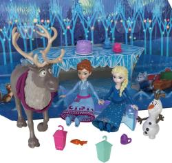 Mattel Adventní kalendář Frozen (Ledové Království) s mini panenkami