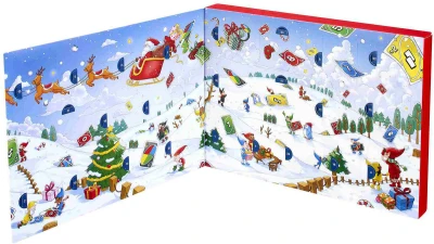 Mattel Adventní kalendář rozkládací hra UNO karty s doplňky