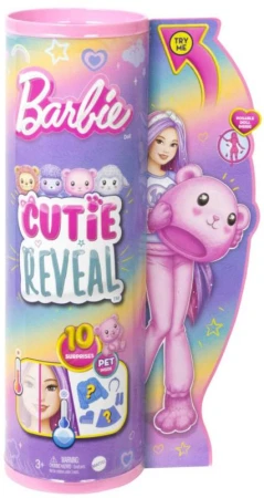 Mattel BRB Barbie Cutie Reveal bábika zvieratko v preobleku pastelová 4 druhy