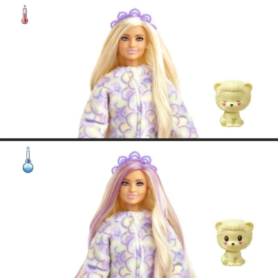 Mattel BRB Barbie Cutie Reveal bábika zvieratko v preobleku pastelová 4 druhy