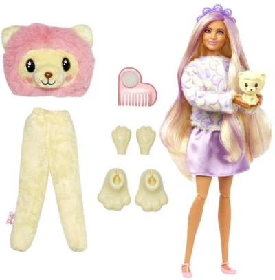 Mattel BRB Barbie Cutie Reveal bábika zvieratko v preobleku pastelová 4 druhy