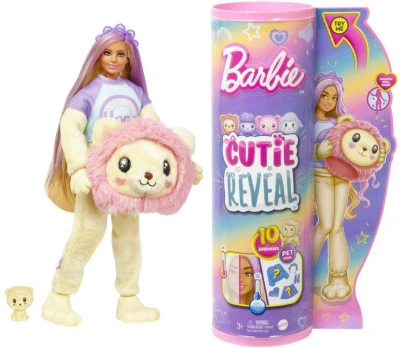 Mattel BRB Barbie Cutie Reveal bábika zvieratko v preobleku pastelová 4 druhy
