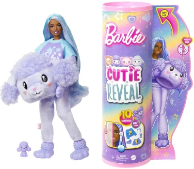 Mattel BRB Barbie Cutie Reveal bábika zvieratko v preobleku pastelová 4 druhy