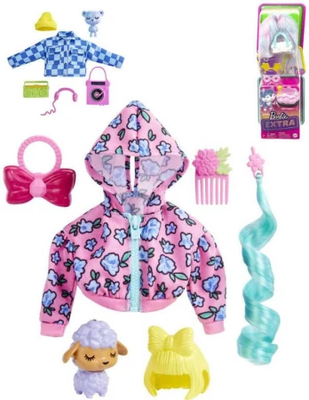 Mattel BRB Barbie Extra mazlíček zvířátko set s módními doplňky 3 druhy Mattel BRB Barbie Extra mazlíček zvířátko set s módními doplňky 3 druhy