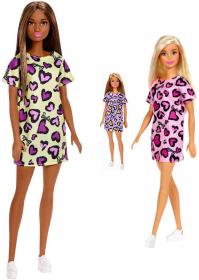 Mattel BRB Barbie fashion panenka letní šaty se srdíčky různé druhy
