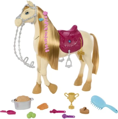Mattel BRB Barbie Kůň Tornádo mrkací tančící na baterie Zvuk