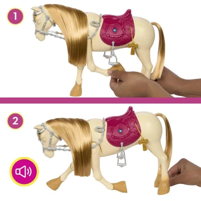 Mattel BRB Barbie Kůň Tornádo mrkací tančící na baterie Zvuk