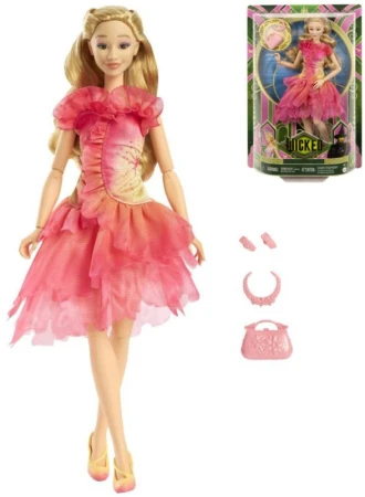 Mattel BRB Barbie panenka Čarodějka Galinda (Wicked) s doplňky Mattel BRB Barbie panenka Čarodějka Galinda (Wicked) s doplňky