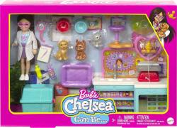 Mattel BRB Barbie panenka Chelsea veterinářka set se zvířátky a doplňky