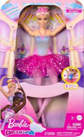 Mattel BRB Barbie Panenka magická baletka růžová na baterie Světlo